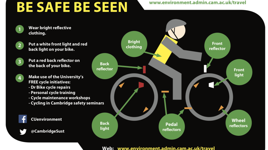 Be Safe Be Seen Cycle safety poster