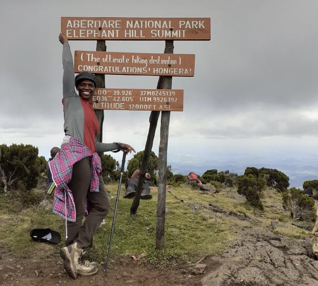 Alice Gathoni at Aberdare National Park n Kenya