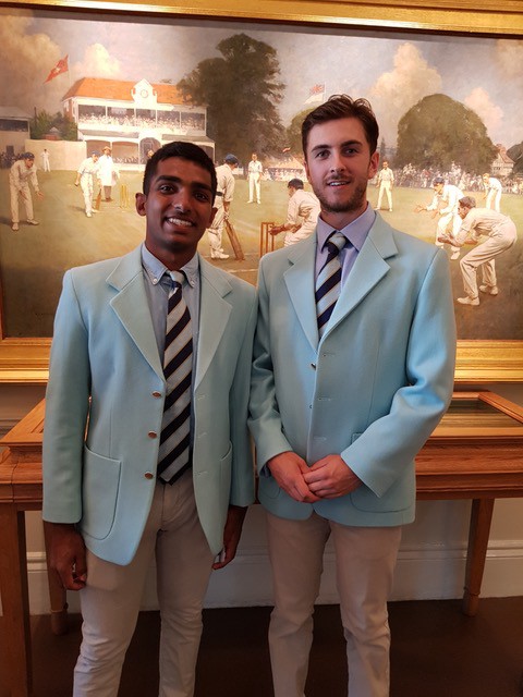 Karthik Suresh and Angus Mathieson got their Blues in the Varsity match at Lord’s Cricket Ground in London (sadly won by Oxford).