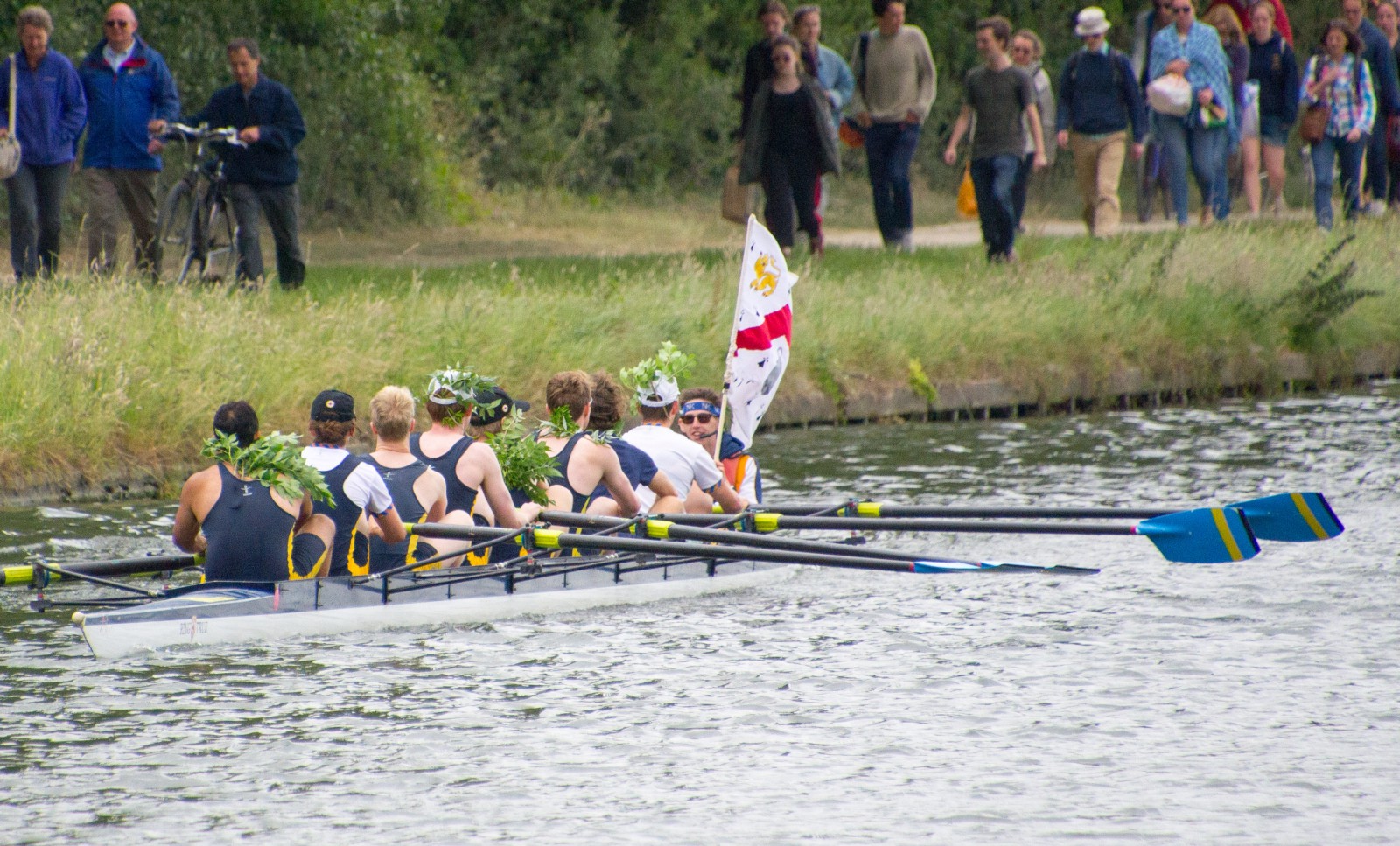 M1 (above), M2 and W1 all bladed at the May Bumps. Photo by Fiona Gilsenan