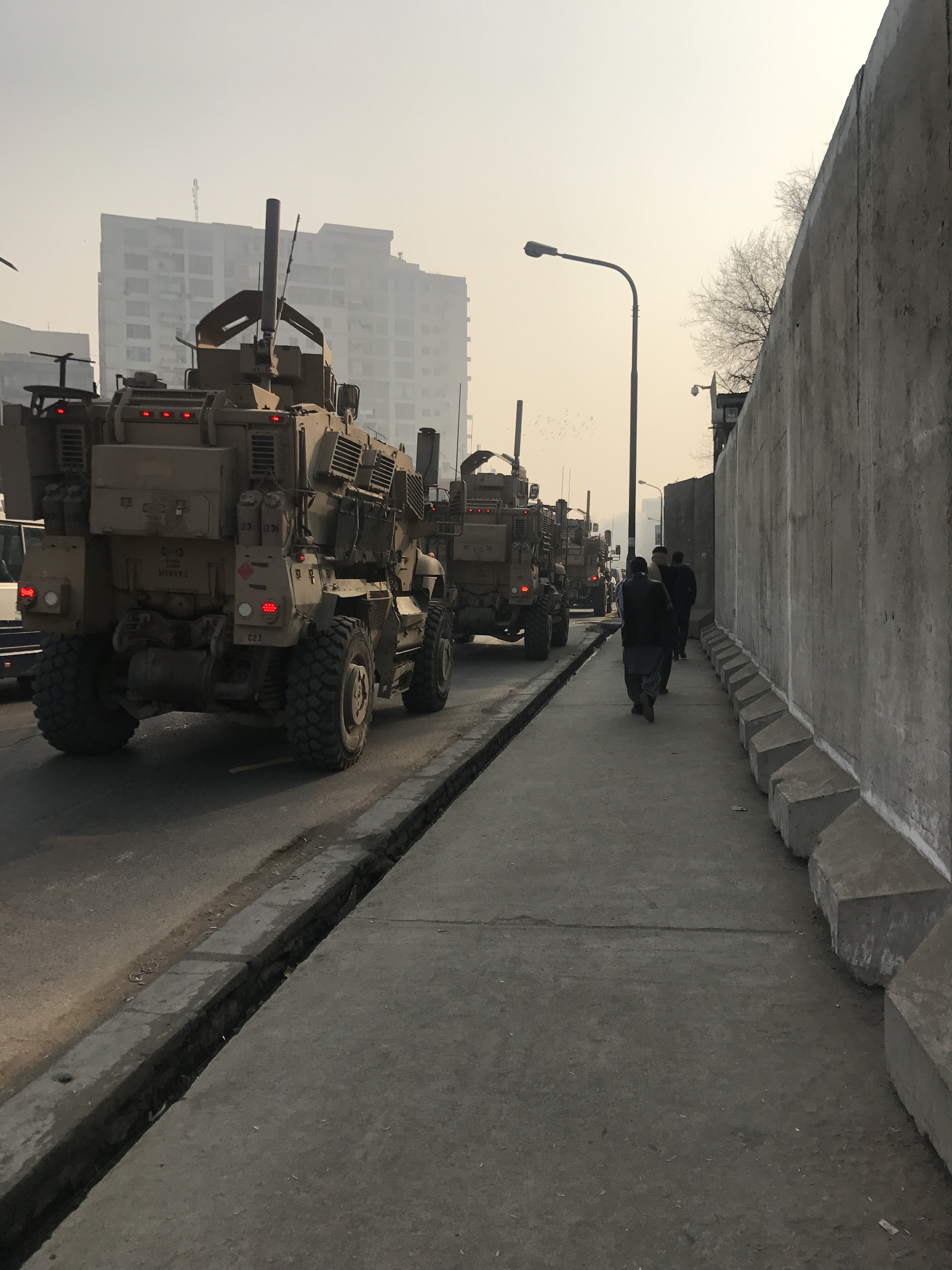 US military convoy in Afghanistan