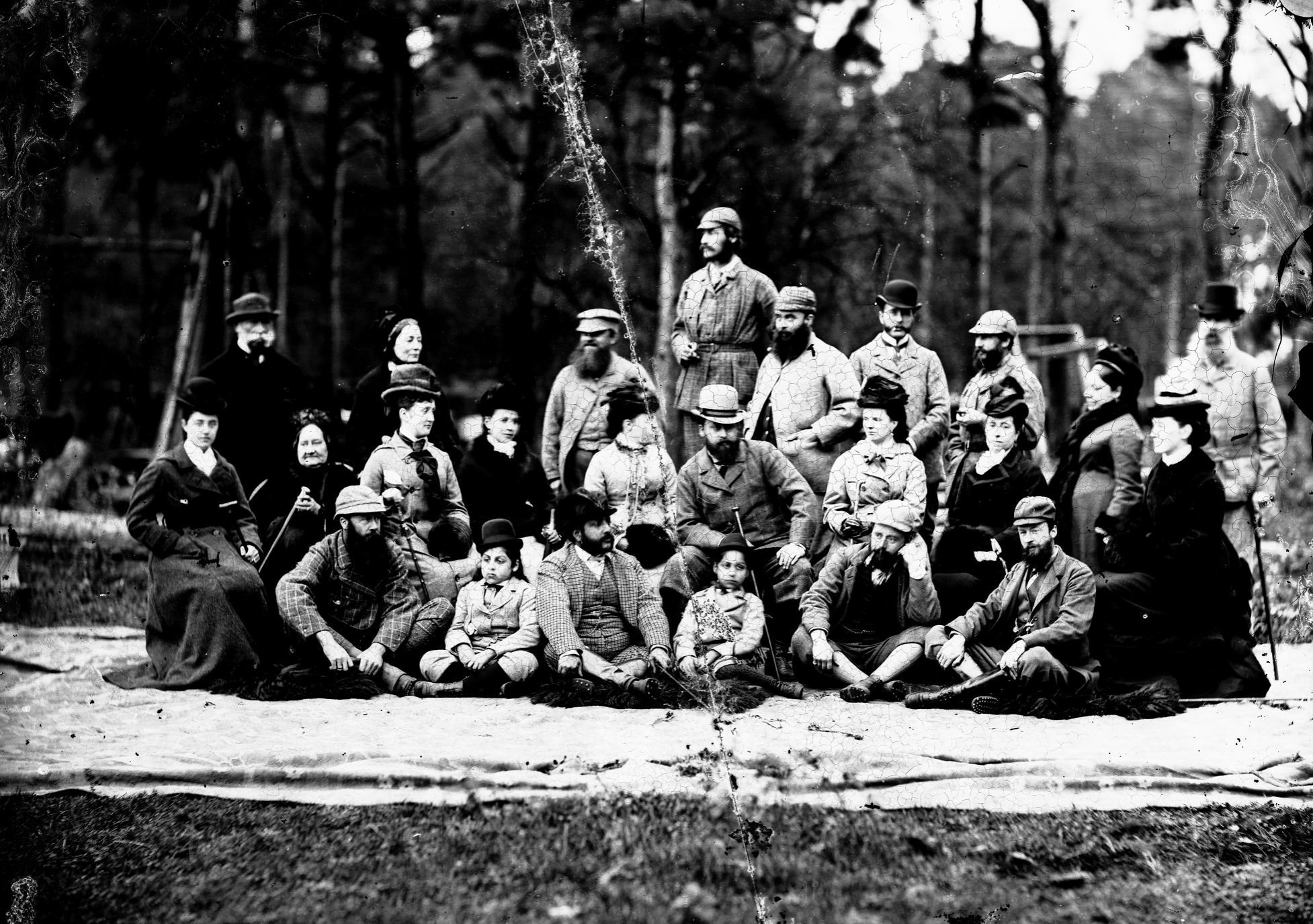 Maharajah’s group at Elveden Hall, pre 1890 
