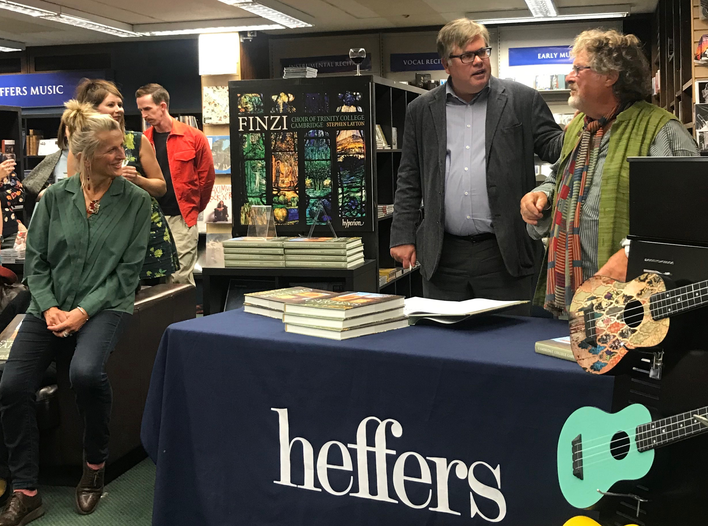 Clive Bournsell and Tim Richardson at Heffer's bookstore