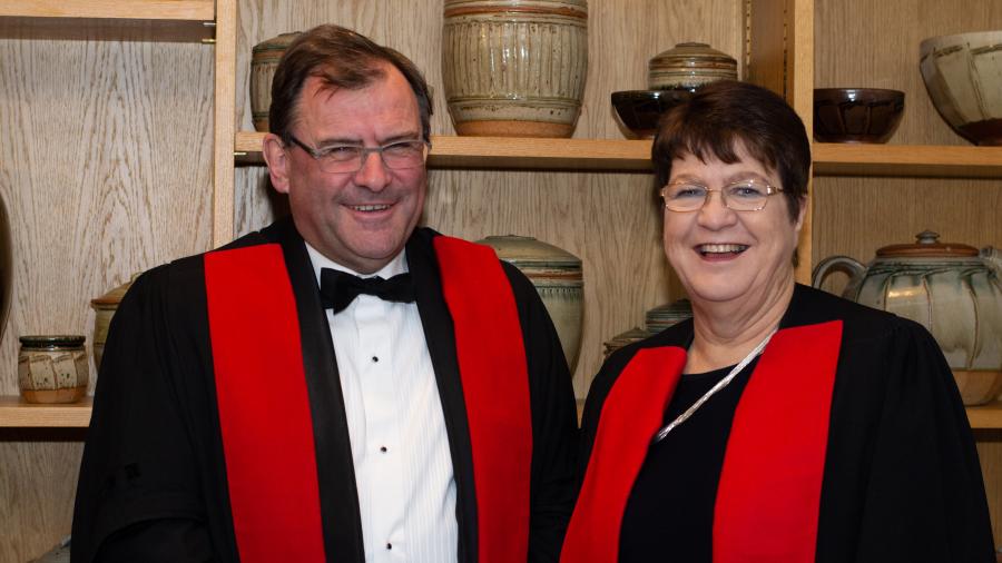 Professors Duncan Maskell and Jane Clarke