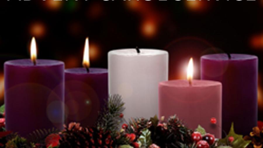 Advent Carols candle photo