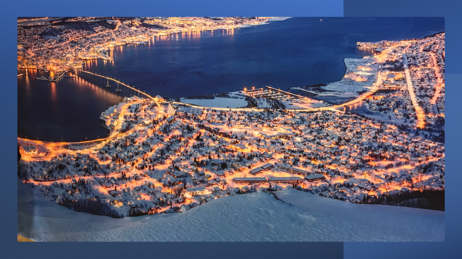 Image of a large town in northern Norway