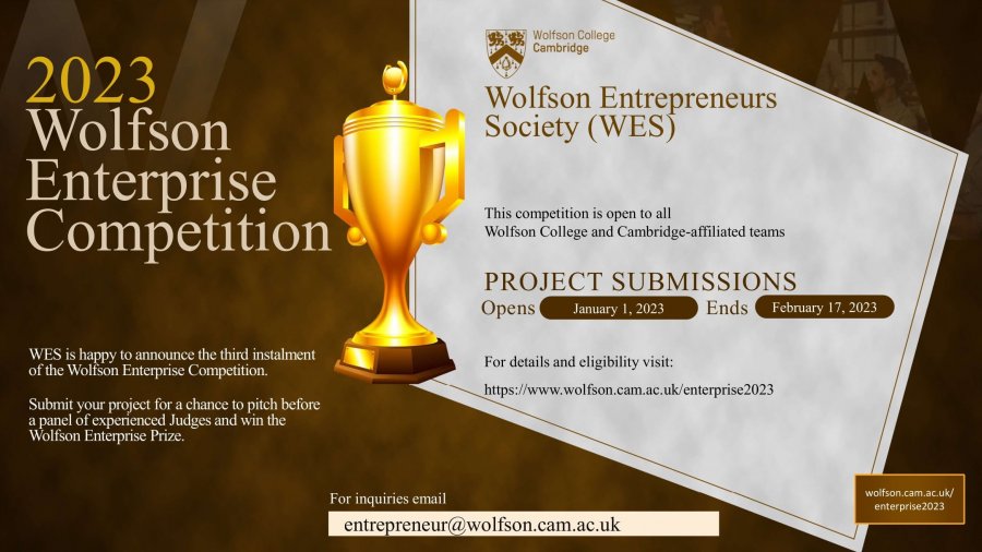 Wolfson Enterprise Competition 2022