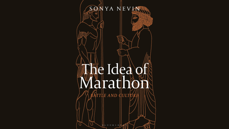 Cover of  the book The Idea of Marathon by speaker Dr Sonya Nevin 