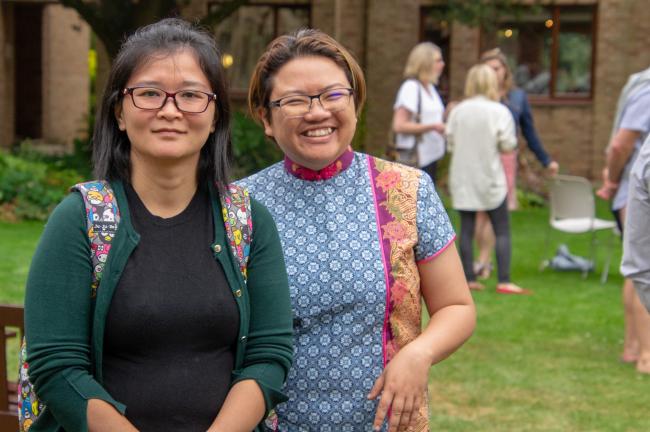 Pooi Ling Yeow (left) and Christine Chin (right) both came to Wolfson from Malaysia. Says Christina, “This is a personal and professional dream come true.”