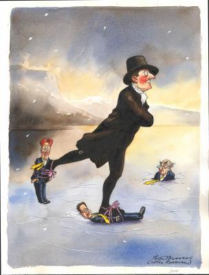 Spectator Christmas issue cover 2010 ̶ after Raeburn