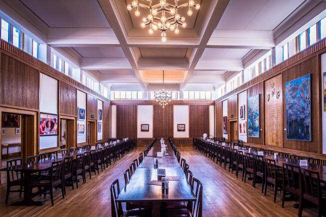 The Dining Hall is a large dining room at the heart of the College, seating up to 150 guests to suit your event