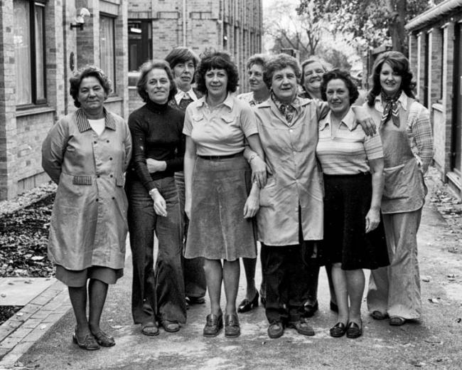 The housekeeping staff in 1977
