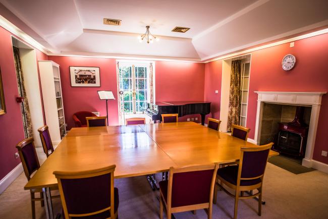 Fuchs House Music Room is an intimate reception space or meeting room