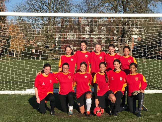The women's football team are in a joint team with Darwin College.