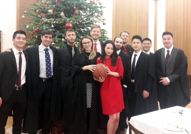 The Wolfson basketball team is captained by Simon Kwon.