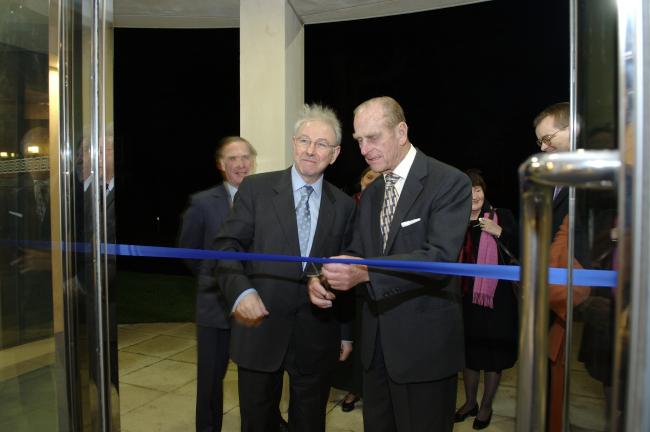 Prince Philip officially opening the Chancellor Centre in 2004