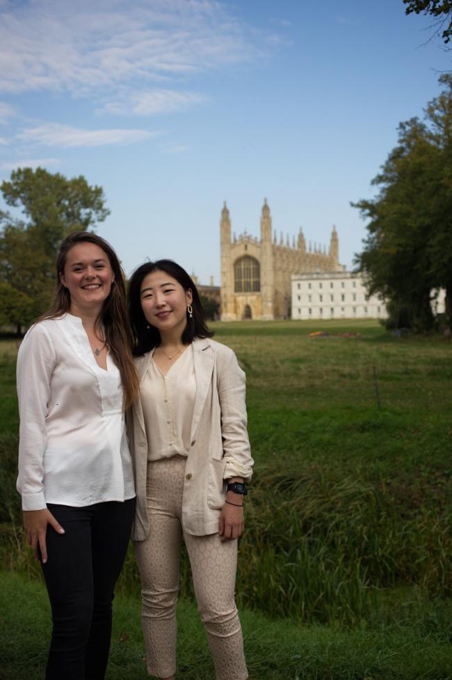 Amy Rochford and June Y. Park, winners of the first Wolfson Enterprise Competition