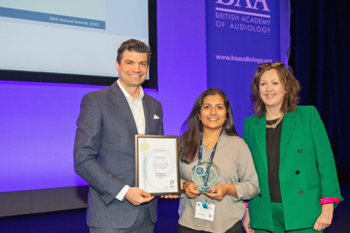 Dr Parmar was named Audiologist of the Year