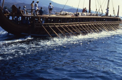 The trireme boat Olympias