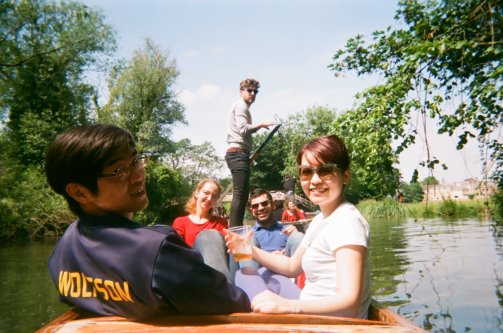 Students punting