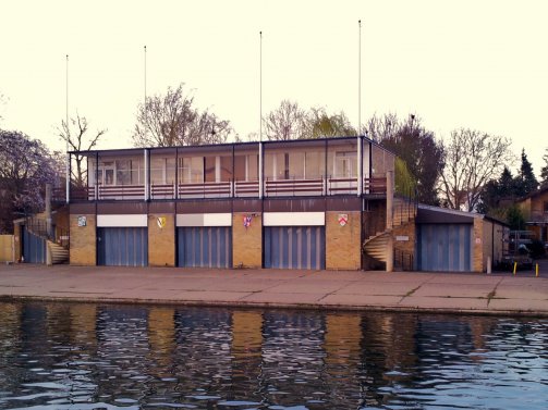 Wolfson College Boat Club's shared boat house