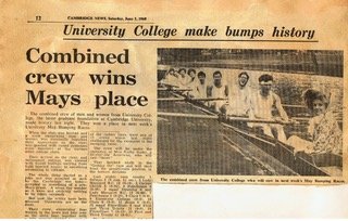 Cambridge News 1968 May Bumps