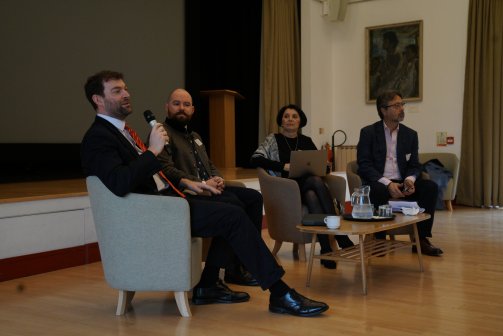Panellists at the 2023 Wolfson Alumni Law Event