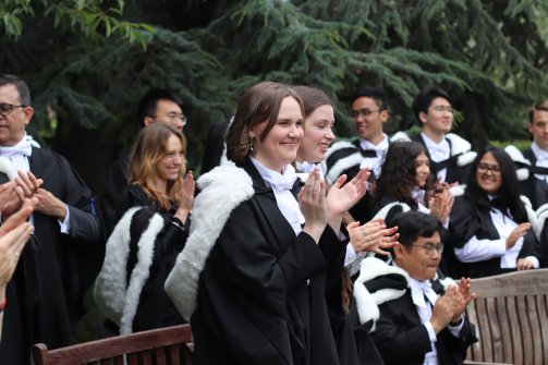 Image showing students before graduation ceremony