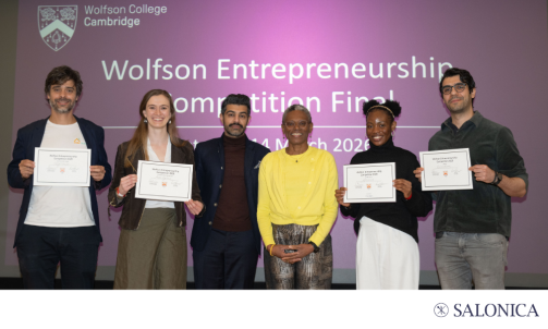 Professor Dame Ijeoma Uchegbu with the 2026 winners of the Entrepreneurship Competition